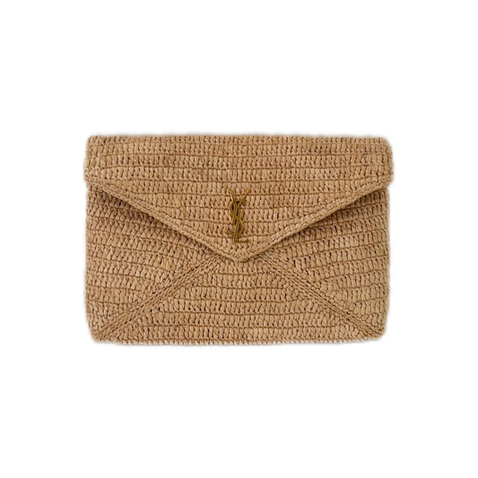 Saint Laurent wicker clutch bag